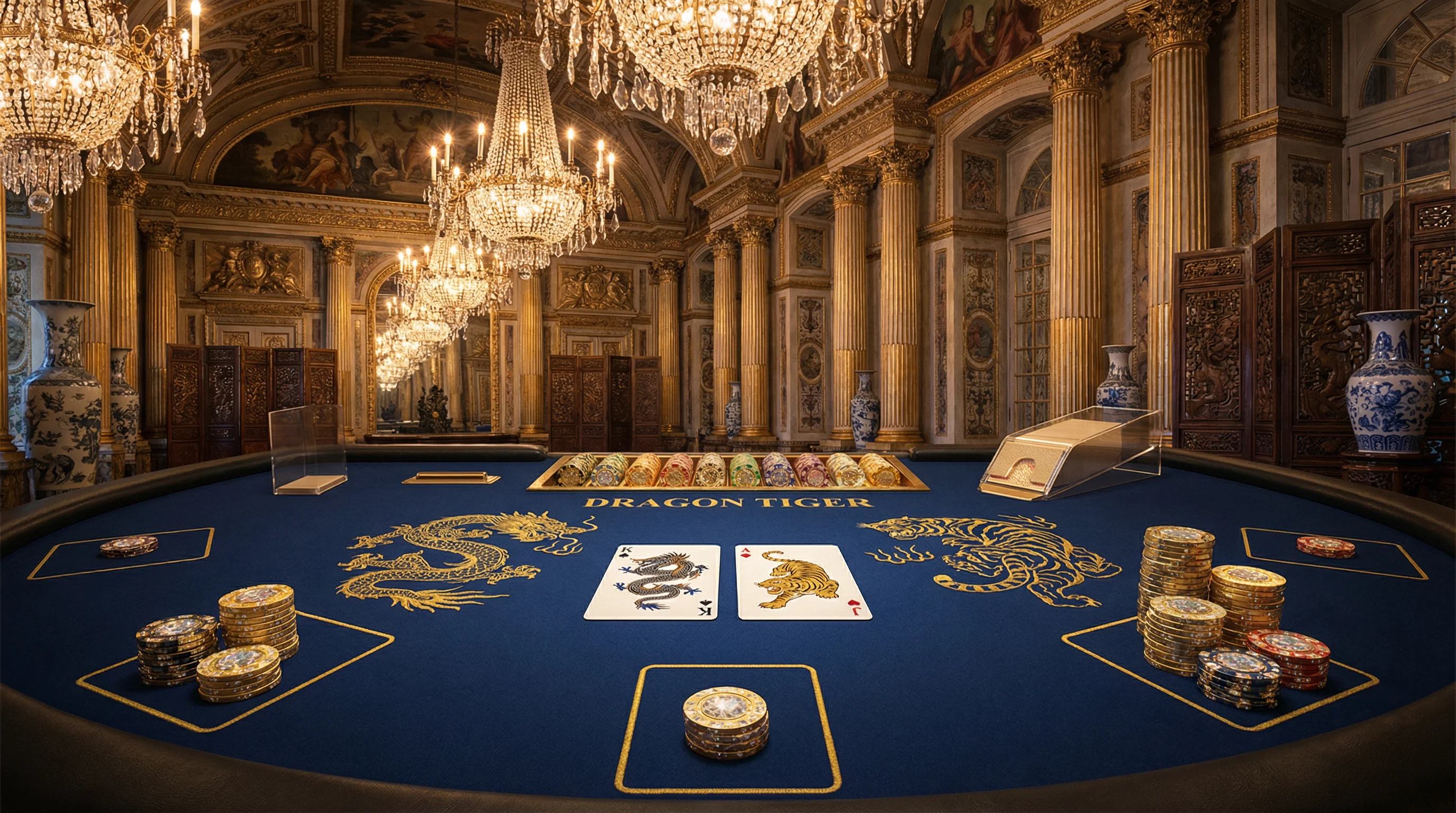 龙虎斗场景展示，尽享 真人百家乐 的奢华体验