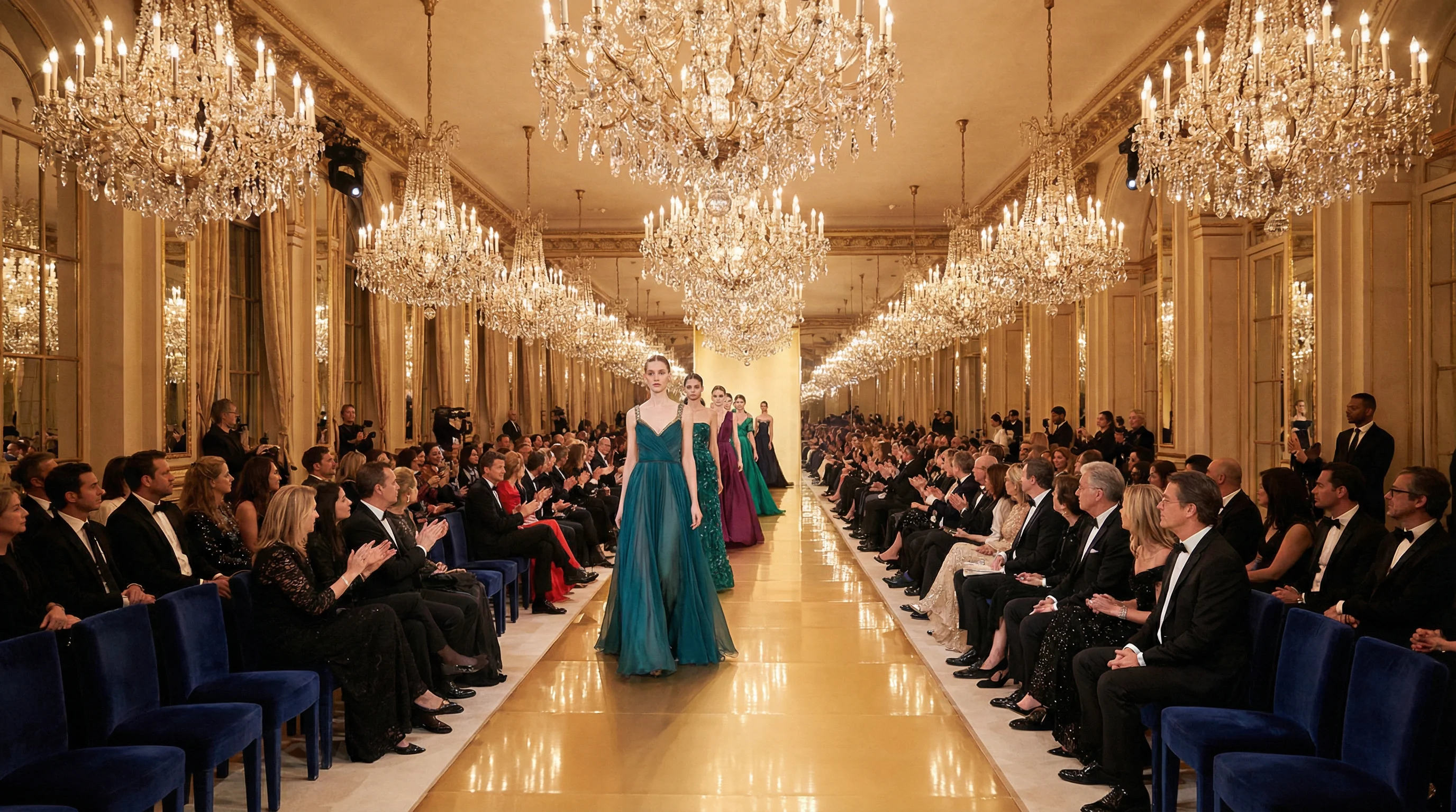 高级定制晚礼服展示，真人百家乐 时装秀精彩瞬间